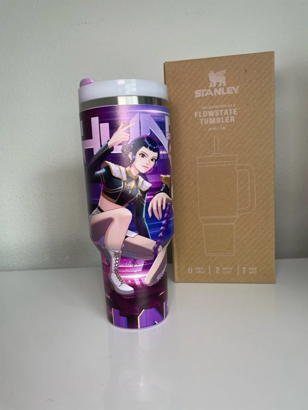 Stanley FlowState Tumbler 40 oz. Rare Custom Kpop Huntrix - Picture 2 of 6